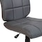 Flash Furniture Mid-Back Gray Quilted Vinyl Swivel Task Office Chair GO-1691-1-GY-GG - alternate 8